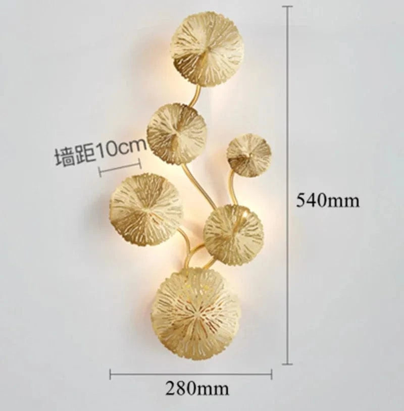 Applique murale Lotus moderne | Marco Lucetti 6 lumières / Blanc chaud (2700-3500K)