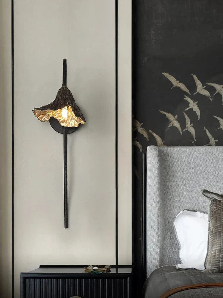 Applique murale Lotus Zen en laiton. | Marco Lucetti