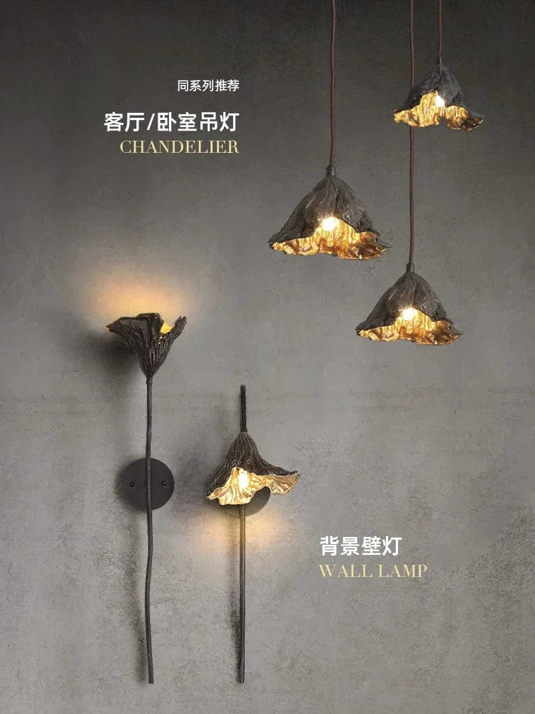 Applique murale Lotus Zen en laiton. | Marco Lucetti