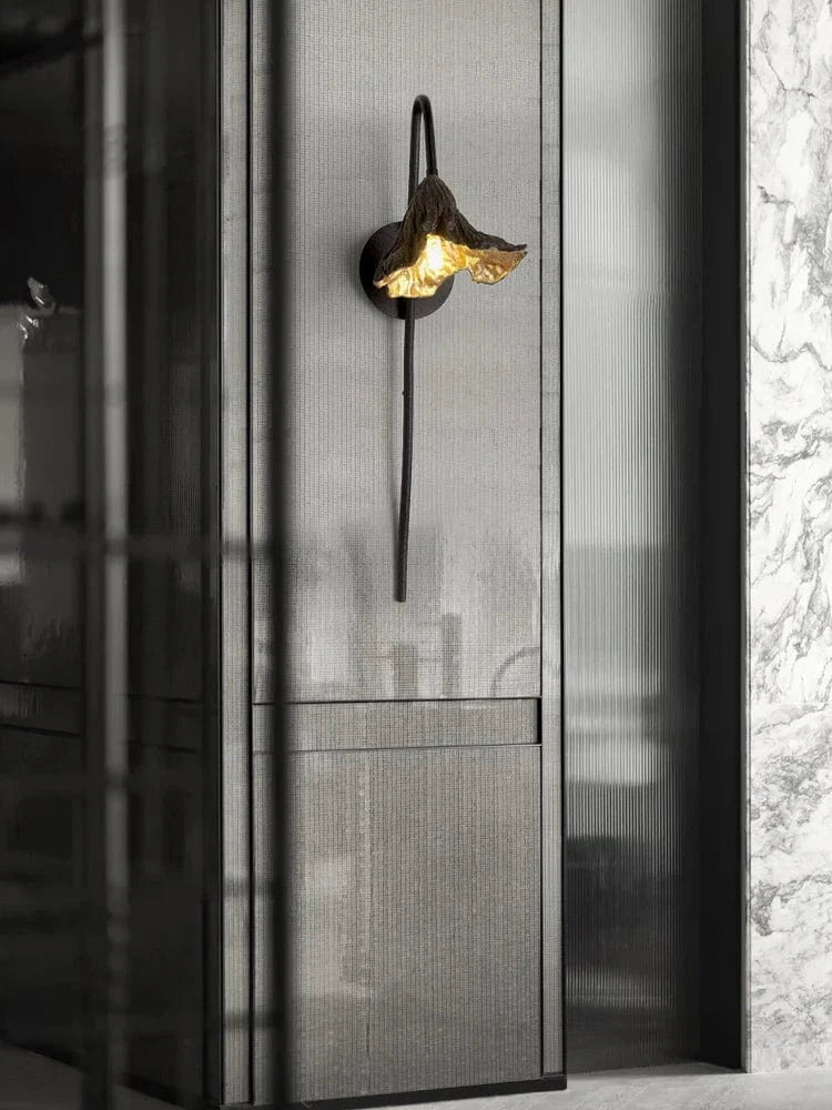 Applique murale Lotus Zen en laiton. | Marco Lucetti