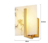 Applique murale Lucas : Effet marbre et métal doré | Marco Lucetti