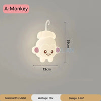 Applique murale ludique pour enfants | Marco Lucetti A singe / 3 Température de couleur