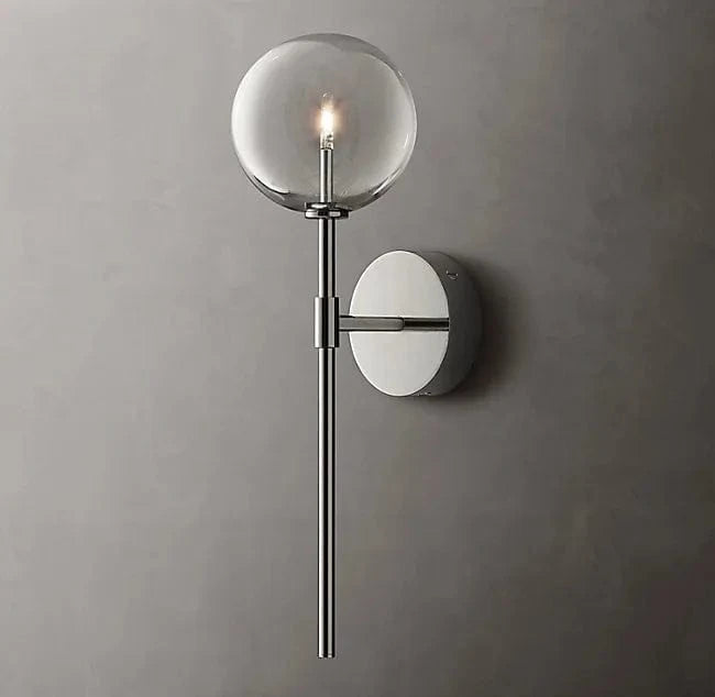 Applique murale luminaire Sphere Design | Marco Lucetti Argent à tête unique