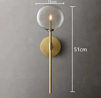 Applique murale luminaire Sphere Design | Marco Lucetti Or à une tête