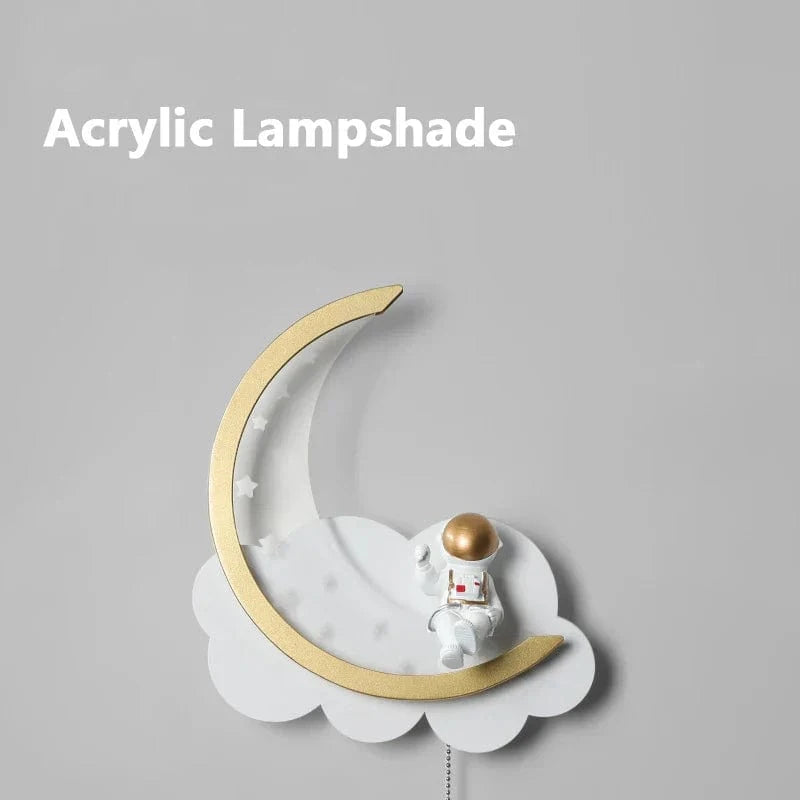 Applique murale Luna Glow : moderne forme de lune avec veilleuse LED | Marco Lucetti