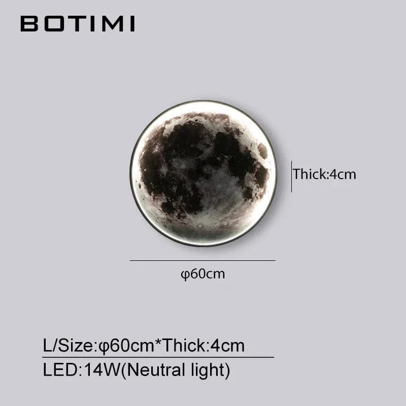 Applique Murale Lune 30-90CM - Déco Design pour la Maison | Marco Lucetti L60-Lumière neutre