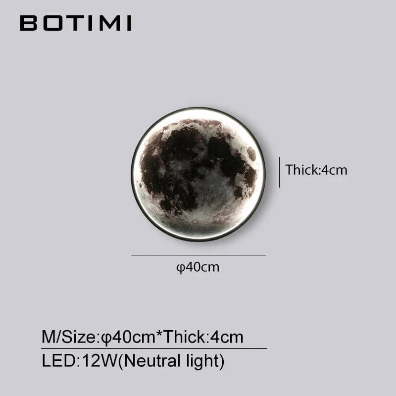Applique Murale Lune 30-90CM - Déco Design pour la Maison | Marco Lucetti M40-Lumière neutre