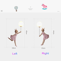 Applique murale Lune Enfants - Résine & Abat-jour | Marco Lucetti