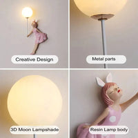 Applique murale Lune Enfants - Résine & Abat-jour | Marco Lucetti