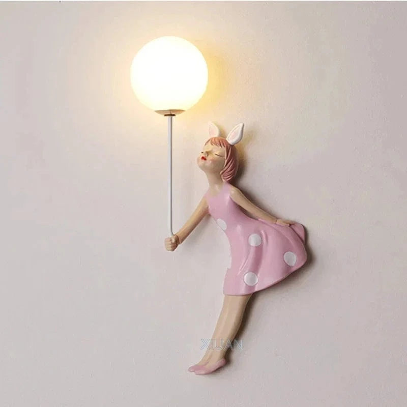 Applique murale Lune Enfants - Résine & Abat-jour | Marco Lucetti