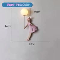 Applique murale Lune Enfants - Résine & Abat-jour | Marco Lucetti Droite / Lumière chaude