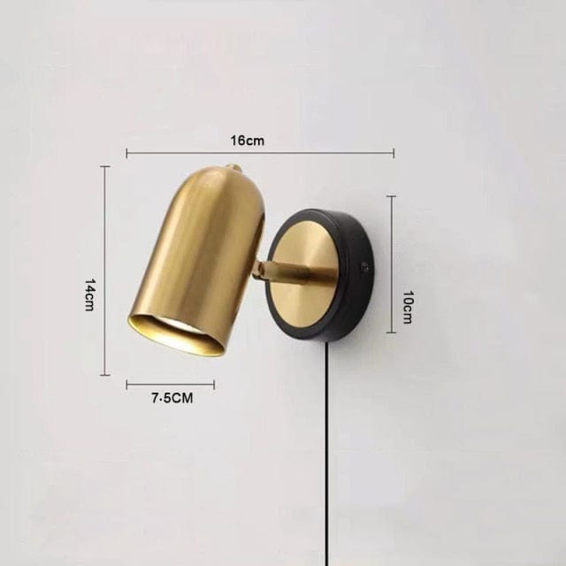 Applique murale Luxe doré Gounod | Marco Lucetti Avec cordon / Chaude