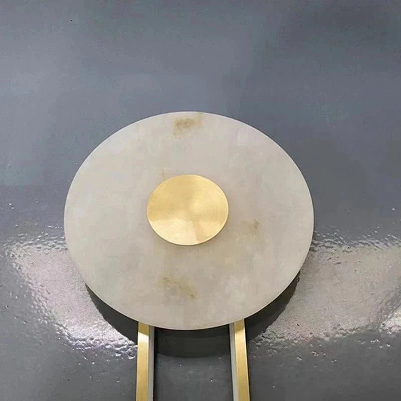 Applique Murale Luxe en Marbre Naturel et Laiton pour Hôtellerie et Restauration | Marco Lucetti Lumière chaude