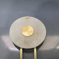 Applique Murale Luxe en Marbre Naturel et Laiton pour Hôtellerie et Restauration | Marco Lucetti Lumière chaude