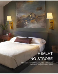 Applique murale Luxe Texturée pour Chambre avec Liseuse Murale Intégrée et Protection des Yeux LED | Marco Lucetti