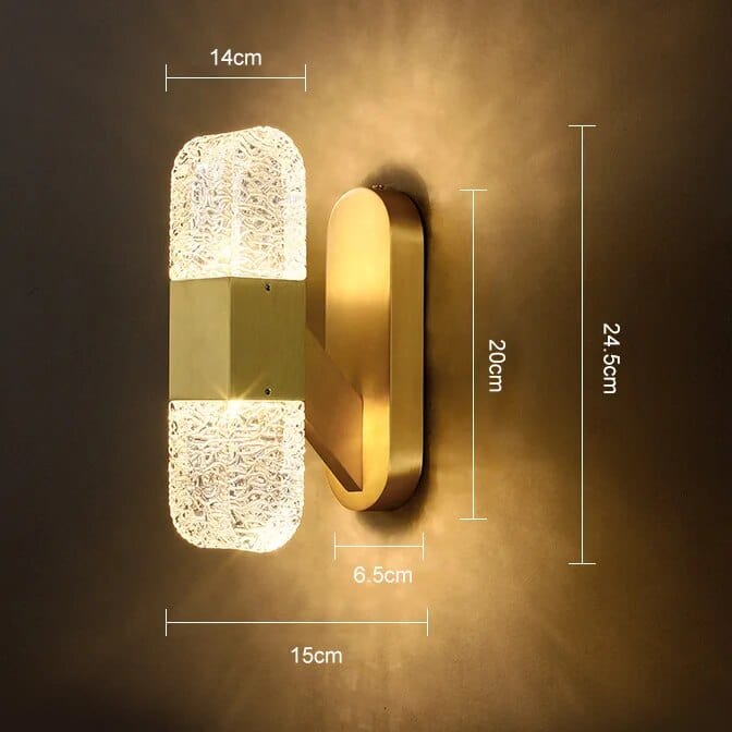 Applique murale luxueuse en cuivre | Marco Lucetti 1 head / 3 colors