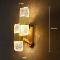 Applique murale luxueuse en cuivre | Marco Lucetti 2 heads / 3 colors