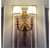 Applique murale luxueuse en cuivre pour hôtels et résidences de prestige
