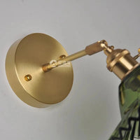 Applique murale luxueuse en doré et verre | Marco Lucetti