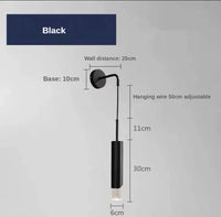 Applique murale luxueuse et moderne pour chambre à coucher | Marco Lucetti Noir / Blanc chaud (2700-3500K)