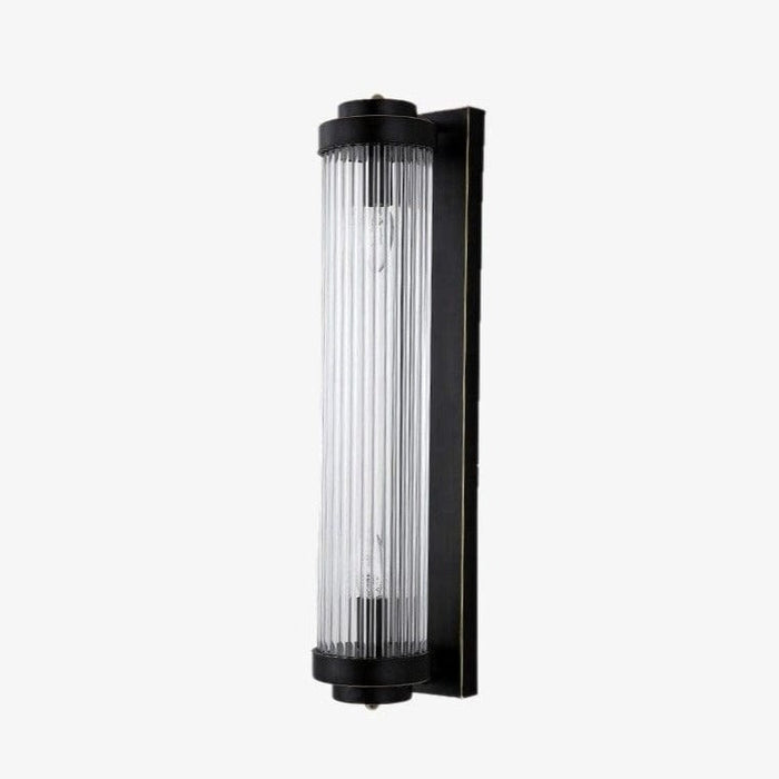 Applique murale Luxury Alleya en cristal modernisé | Marco Lucetti Noir - D12 x H40 cm / Chaude