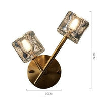 Applique murale luxury Crystal Sila | Marco Lucetti 2 lampes 16 x 24 cm / Chaude