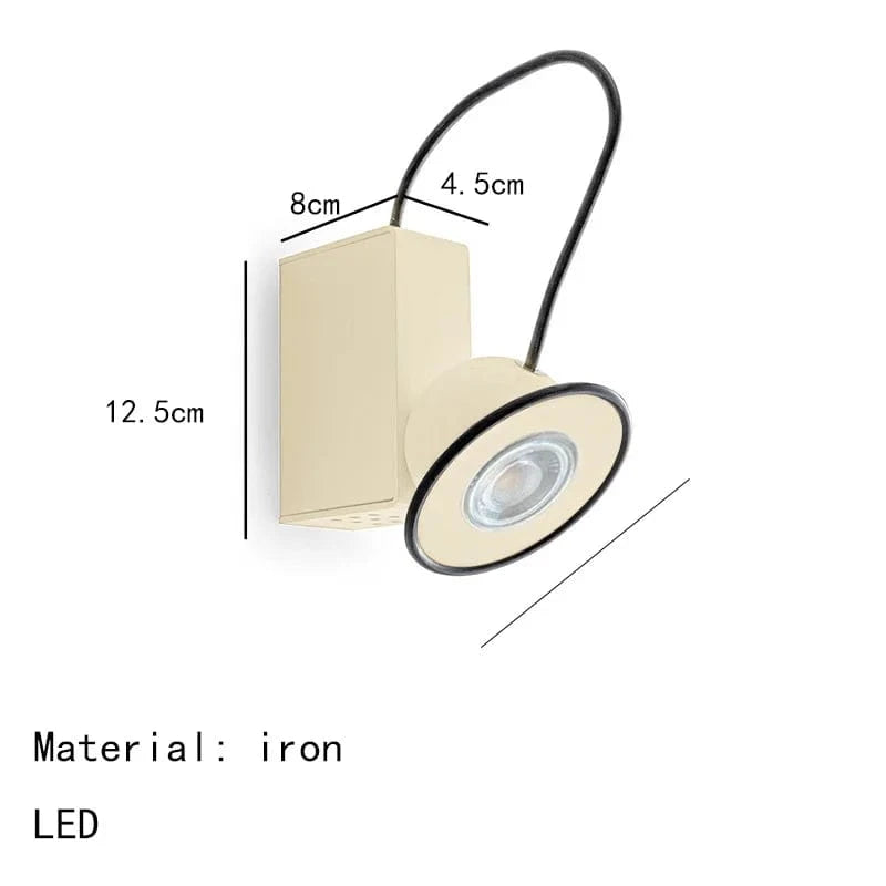 Applique Murale Magnétique Minibox - Style Italien Rétro | Marco Lucetti A-Beige / Lumière chaude 3000K