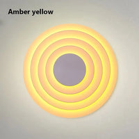 Applique murale Marset Concentric Corona Dream Circle lighting | Marco Lucetti Jaune ambré / D30cm (4 couches)