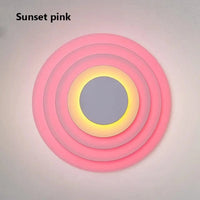 Applique murale Marset Concentric Corona Dream Circle lighting | Marco Lucetti Rose coucher de soleil / D60cm (5 couches)