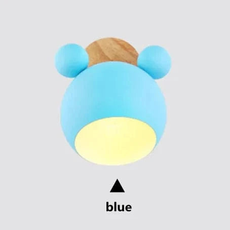 Applique murale Mickey Style - Lampe Murale Colorée pour Cuisine et Restaurant | Marco Lucetti Bleu (AE存量)**** / Sans ampoule