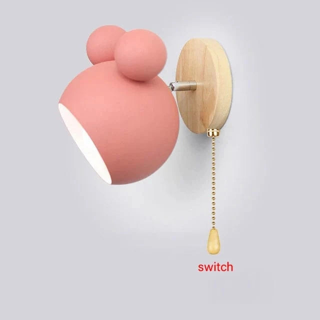 Applique murale Mickey Style - Lampe Murale Colorée pour Cuisine et Restaurant | Marco Lucetti Changer de rose / Sans ampoule