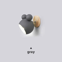 Applique murale Mickey Style - Lampe Murale Colorée pour Cuisine et Restaurant | Marco Lucetti GRIS / Sans ampoule