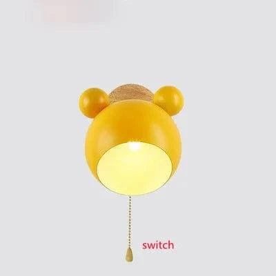 Applique murale Mickey Style - Lampe Murale Colorée pour Cuisine et Restaurant | Marco Lucetti Interrupteur jaune / Sans ampoule