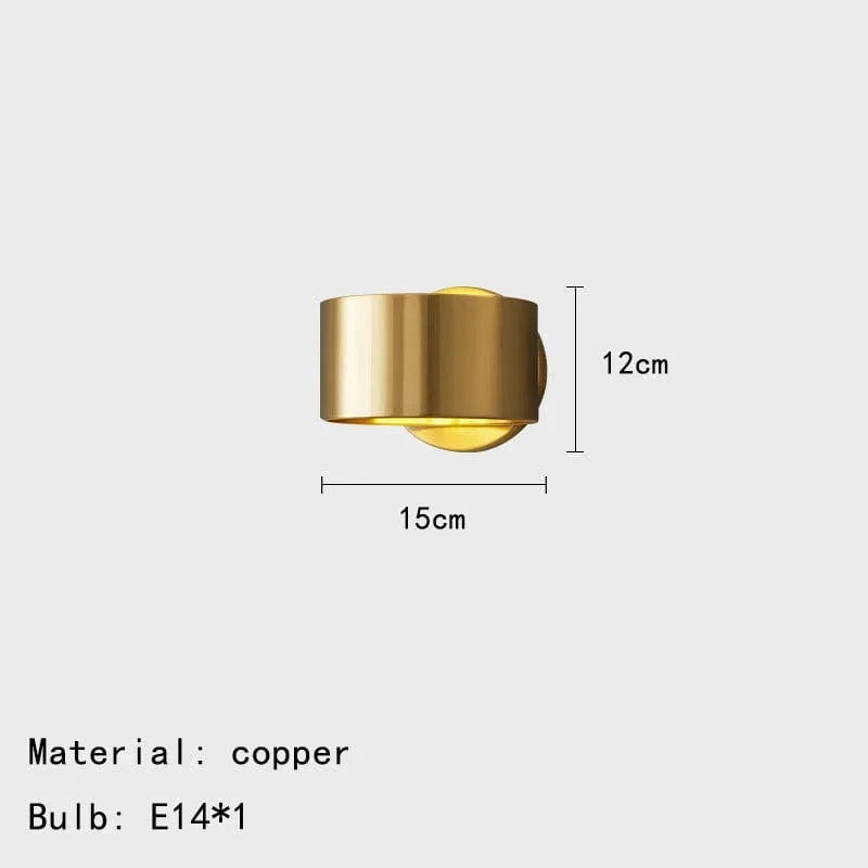 Applique murale mini en laiton haut de gamme avec livraison directe | Marco Lucetti Or / Blanc chaud (2700-3500K)