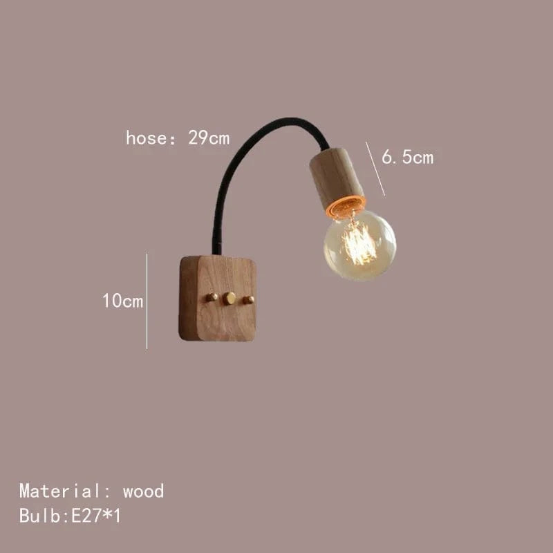 Applique murale minimaliste en bois pour étude et lecture - Élégance naturelle | Marco Lucetti Bois clair / Lumière blanche 5000K