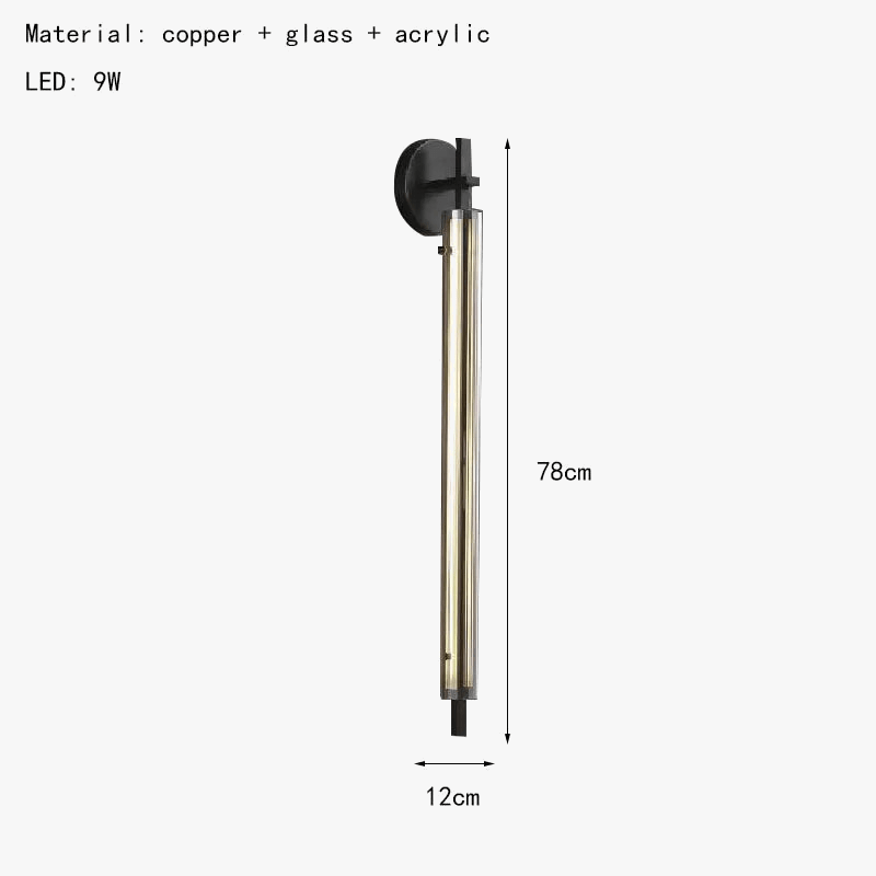 Applique murale minimaliste en cuivre - Nouveau style, livraison directe | Marco Lucetti