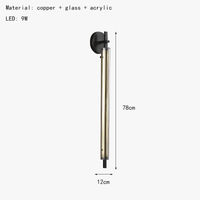 Applique murale minimaliste en cuivre - Nouveau style, livraison directe | Marco Lucetti