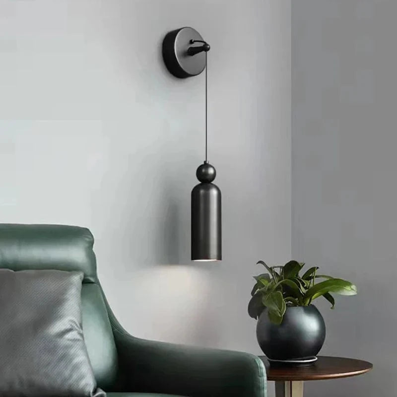 Applique Murale Minimaliste Moderne avec Fil Réglable - Design Épuré | Marco Lucetti