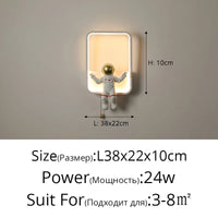 Applique murale minimaliste moderne « Astrolight » nordique sans fil