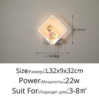 Applique murale minimaliste moderne « Astrolight » nordique sans fil