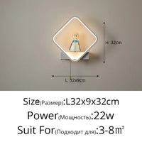 Applique murale minimaliste moderne « Astrolight » nordique sans fil