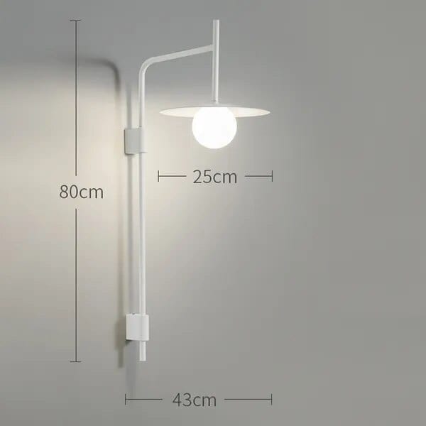 Applique murale minimaliste pour chambre à coucher | Marco Lucetti Blanc B