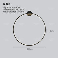 Applique murale minimaliste pour un salon tendance | Marco Lucetti Connexion 80CM-30W / Lumière chaude / Noir