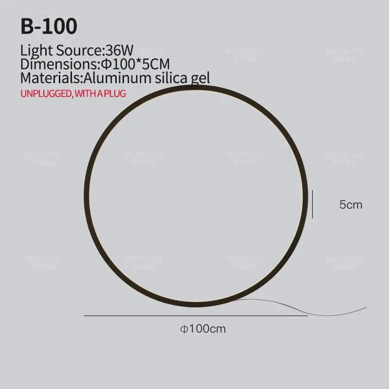 Applique murale minimaliste pour un salon tendance | Marco Lucetti USB 100CM-36W / Lumière chaude / Noir