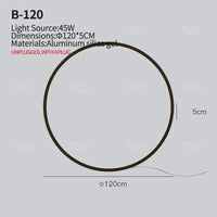 Applique murale minimaliste pour un salon tendance | Marco Lucetti USB 120CM-45W / Lumière chaude / Noir