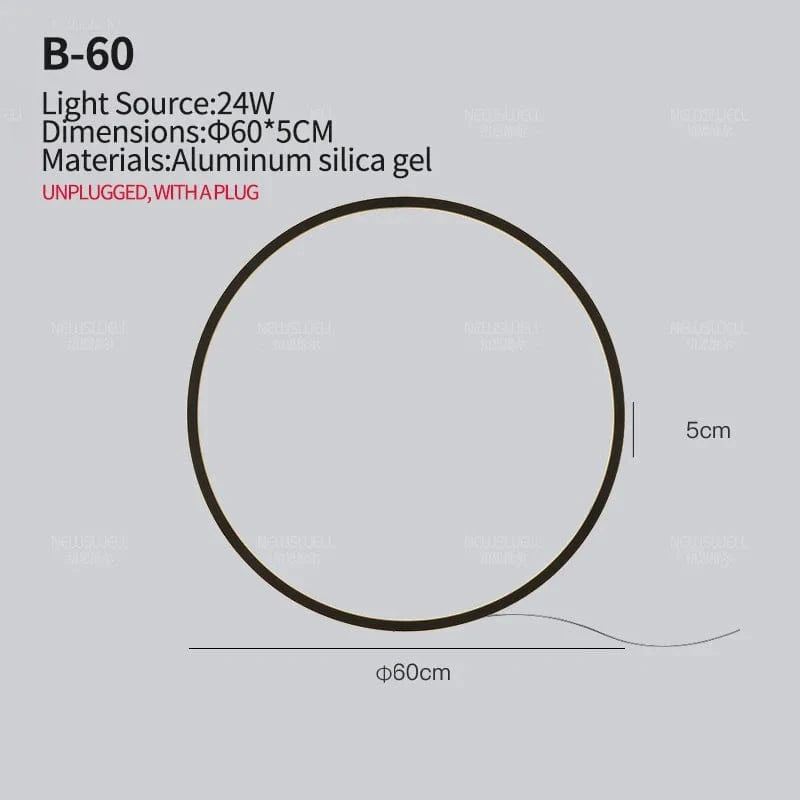 Applique murale minimaliste pour un salon tendance | Marco Lucetti USB 60CM-24W / Lumière blanche / Noir