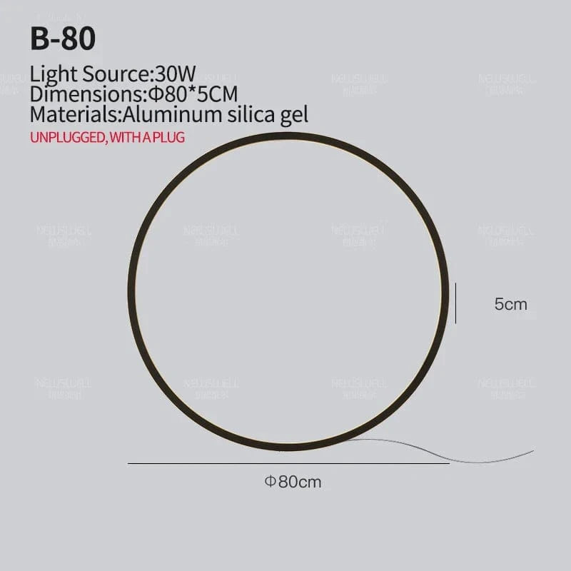 Applique murale minimaliste pour un salon tendance | Marco Lucetti USB 80CM-30W / Trichromatique / Noir