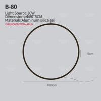 Applique murale minimaliste pour un salon tendance | Marco Lucetti USB 80CM-30W / Trichromatique / Noir