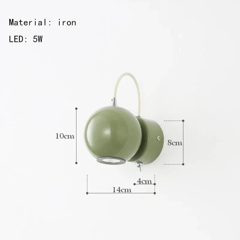 Applique Murale Mobile Design Magnétique avec Interrupteur - Livraison Directe | Marco Lucetti Noir / Lumière chaude 3000K