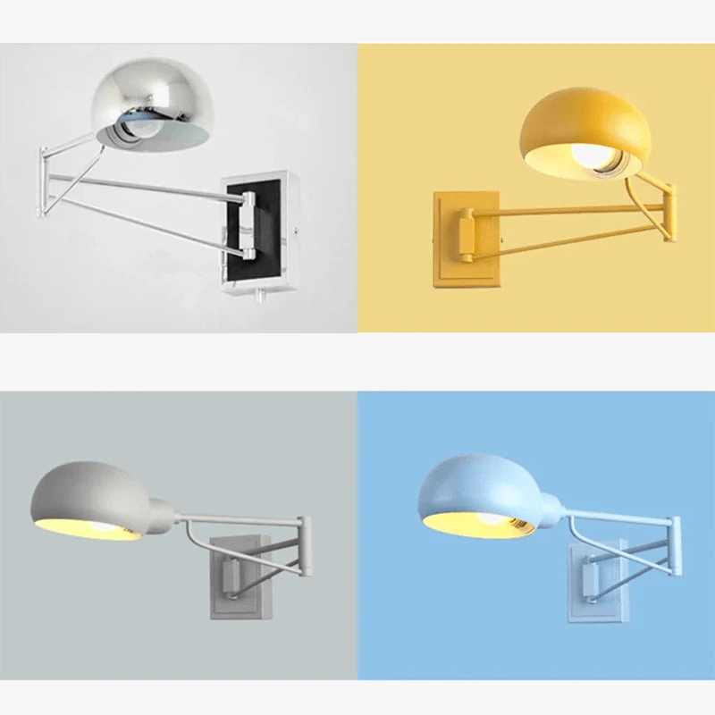 Applique Murale Moderna en Métal Réglable avec Bras Long et Interrupteur | Marco Lucetti
